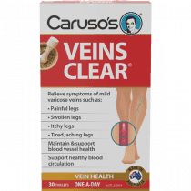 Carusos Veins Clear 30 Tablets
