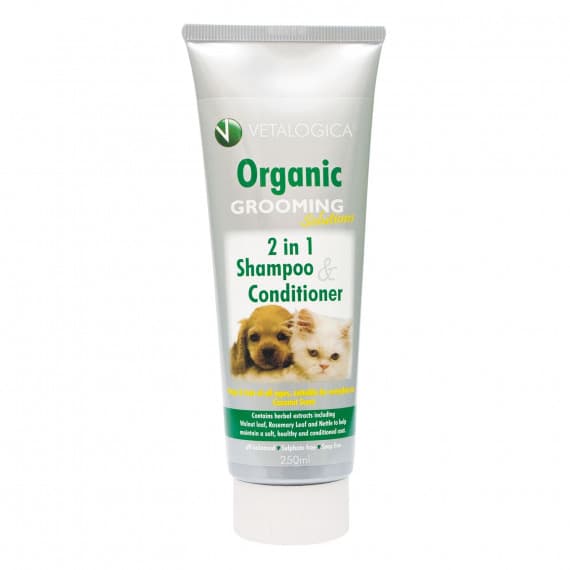Vetalogica Organic Grooming 2 in 1 Shampoo & Conditioner 250ml