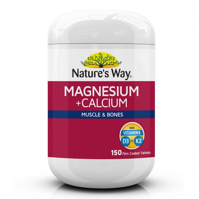Natures Way Magnesium plus Calcium 150 Tablets 9314807062910