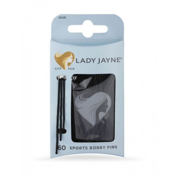 Lady Jayne Black Super Hold Contoured Bobby Pins 60 Pack