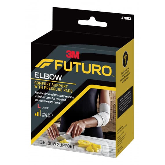 Futuro 47863ENR Comfort Elbow Support With Pressure Pads Large