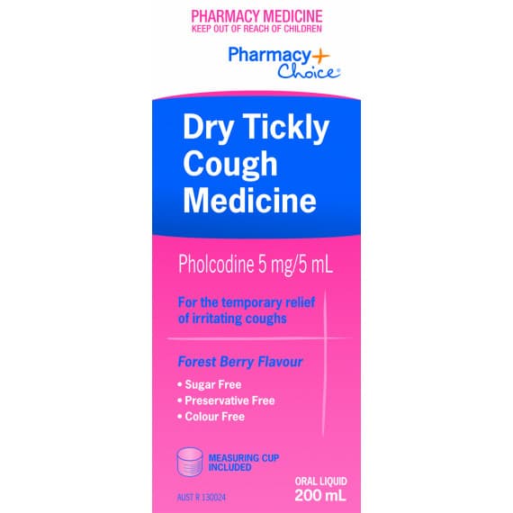 Pharmacy Choice Dry Tickly Cough Medicine 200ml