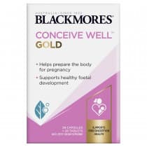 Blackmores Conceive Well Gold 28 Tablets plus 28 Capsules 