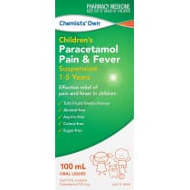 Chemists Own Children Paracetamol 1 - 5 Years Suspension 100ml