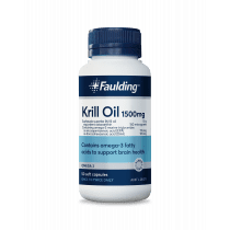 Faulding High Strength Krill Oil 1500mg Soft Gel Capsules 50