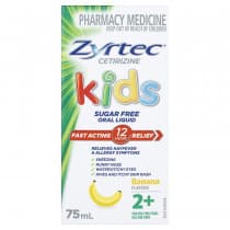 Zyrtec Kids Banana Flavour 75ml