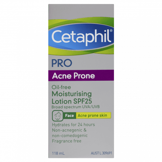 Cetaphil Pro Acne Prone Oil-Free Moisturising Lotion SPF25 118ml