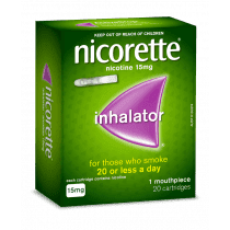 Nicorette Nicotine Inhalator 15mg 20 Cartridges