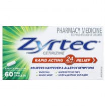 Zyrtec 10mg 60 Tablets