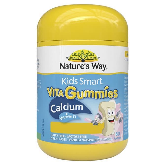 Buy Natures Way Kids Smart Calcium Vitamin D 60 Pastilles Online | Pharmacy