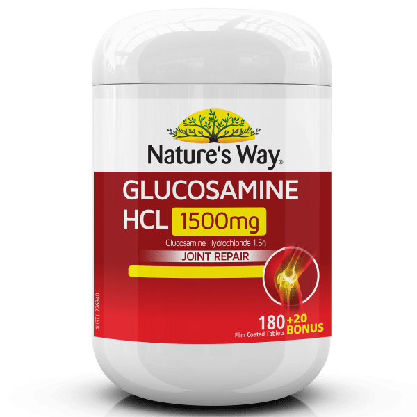 Natures Way Glucosamine 1500mg 180 + 20 Tablets - 9314807048051