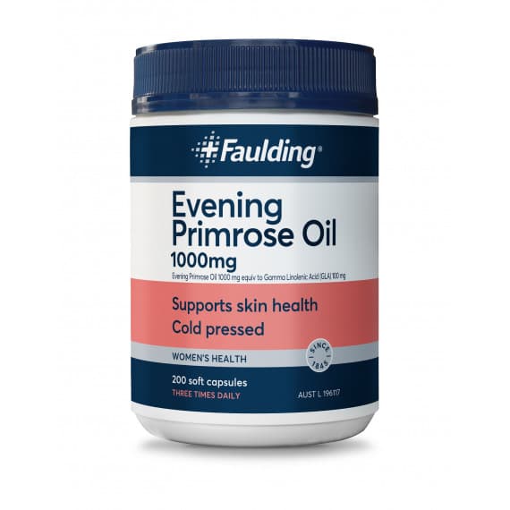Faulding Remedies Evening Primrose Oil 1000mg 200 Capsules