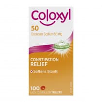 Coloxyl 50mg 100 Tablets