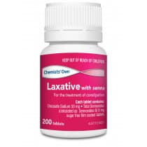 Chemists Own Laxative with Senna 200 Tablets