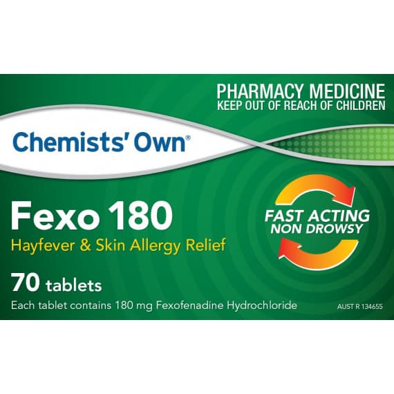 Chemists Own Fexo 180mg 70 Tablets