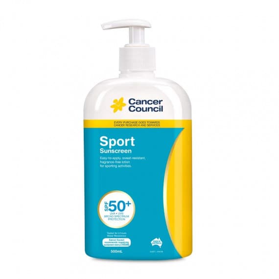 Cancer Council Sport Sunscreen SPF50+ Pump 500ml