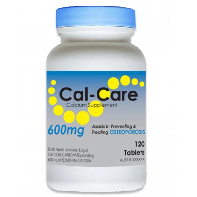 Calcare Rocva Buy Cal Care 600mg Tablets 120 Online at Pharmacy Direct