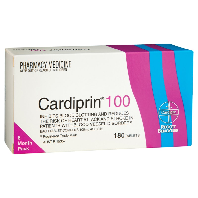 Buy Cardiprin 100mg Tablet 180 Online at Pharmacy Direct