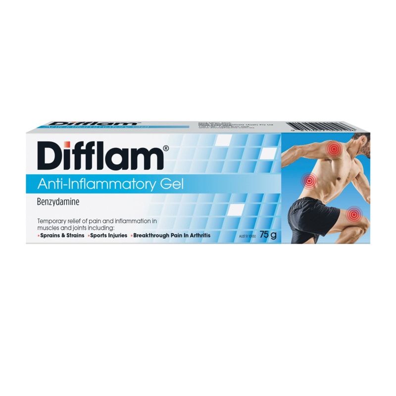 Deflam Medication Buy Difflam Anti Inflammatory Gel 75g Online at Pharmacy Direct