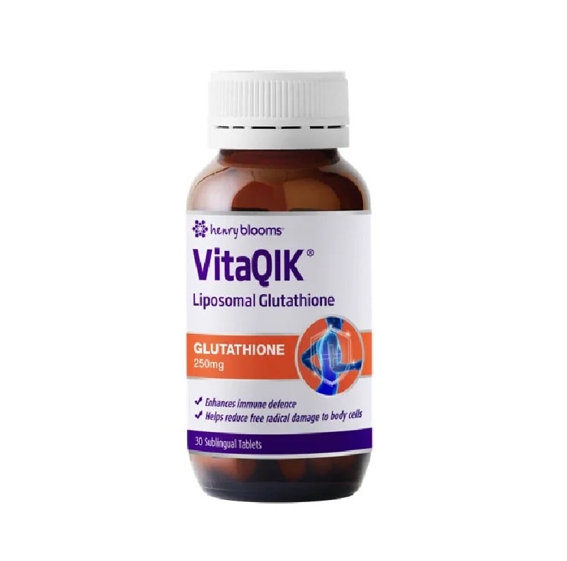 Buy Henry Blooms VitaQIK Glutathione 250mg Tablets 30 Online at Pharmacy Direct